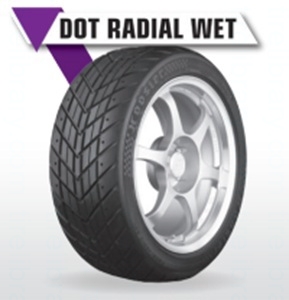Image thumbnail for Hoosier Circuit Racing D.O.T. - Radial Wet P205/50R15 84H (W2)