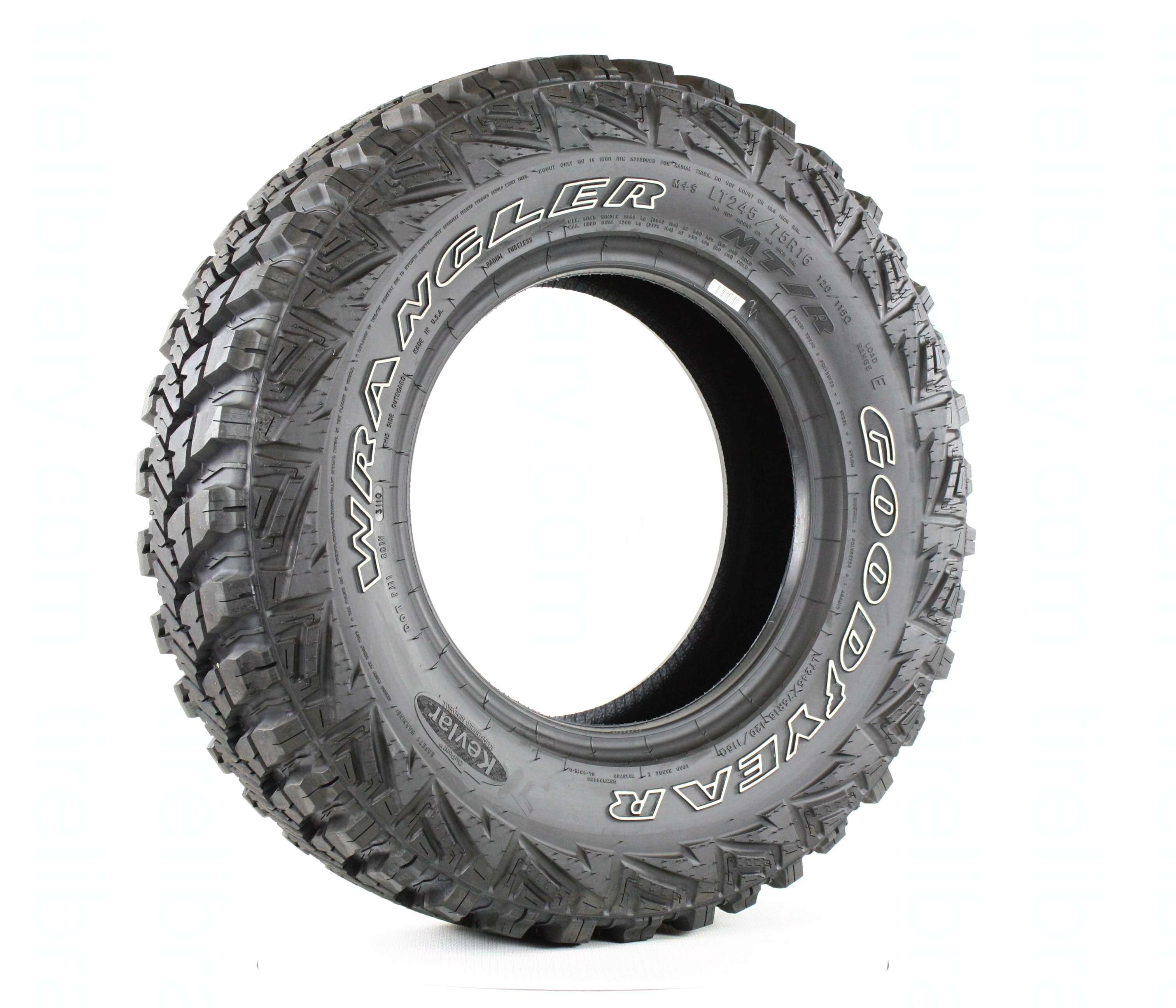 LT275/65R20 E WRANGLER MT/R WITH KEVLAR - GOODYEAR - Tire Library